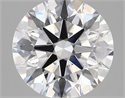 Lab Grown Diamond 2.84 Carats, Round with Excellent Cut, E Color, VVS2 Clarity and Certified by GIA