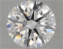 Lab Grown Diamond 3.07 Carats, Round with Excellent Cut, D Color, VVS1 Clarity and Certified by GIA