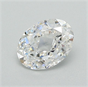 Natural Diamond 0.54 Carats, Oval with  Cut, F Color, VVS1 Clarity and Certified by GIA
