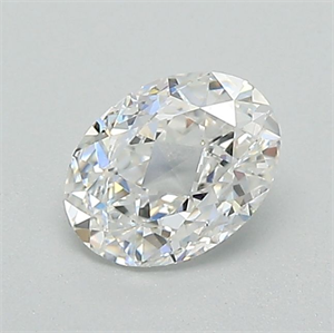 Picture of Natural Diamond 0.54 Carats, Oval with  Cut, F Color, VVS1 Clarity and Certified by GIA