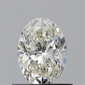 Picture of Natural Diamond 0.53 Carats, Oval with  Cut, J Color, VS1 Clarity and Certified by GIA