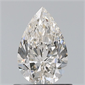 Natural Diamond 0.70 Carats, Pear with  Cut, I Color, VVS2 Clarity and Certified by GIA