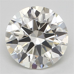Picture of Natural Diamond 0.73 Carats, Round with Excellent Cut, J Color, VS2 Clarity and Certified by GIA