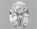 Natural Diamond 0.70 Carats, Oval with  Cut, D Color, VVS1 Clarity and Certified by GIA