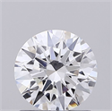 Lab Grown Diamond 1.05 Carats, Round with Ideal Cut, D Color, VVS2 Clarity and Certified by IGI