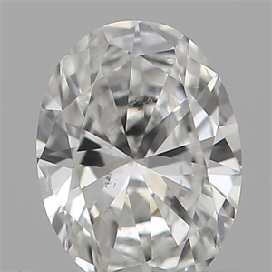 Picture of Natural Diamond 0.19 Carats, Oval with  Cut, G Color, SI1 Clarity and Certified by IGI