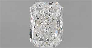 Picture of Natural Diamond 0.51 Carats, Radiant with  Cut, F Color, SI1 Clarity and Certified by GIA