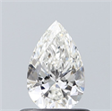 Diamante Natural 0.53 quilates, De pera , Color G, claridad VVS1 y certificado GIA