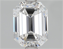 Diamante Natural 2.16 quilates, Esmeralda , Color D, claridad VVS1 y certificado HRD
