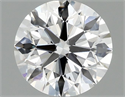 Lab Grown Diamond 0.98 Carats, Round with Excellent Cut, D Color, VVS2 Clarity and Certified by IGI