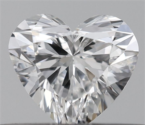 Picture of Natural Diamond 0.30 Carats, Heart with  Cut, E Color, VVS2 Clarity and Certified by GIA