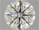 Natural Diamond 0.74 Carats, Round with Excellent Cut, K Color, IF Clarity and Certified by IGI