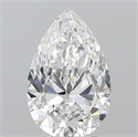 Natural Diamond 2.50 Carats, Pear with  Cut, D Color, VS2 Clarity and Certified by GIA