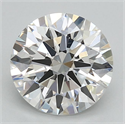 Del inventario de diamantes de laboratorio, 1.50 quilates, Redondo , Color F, claridad VVS2 y certificado IGI