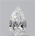 Natural Diamond 0.50 Carats, Pear with  Cut, F Color, VS1 Clarity and Certified by GIA