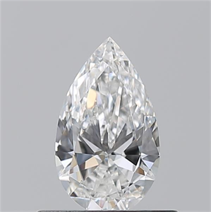 Picture of Natural Diamond 0.50 Carats, Pear with  Cut, F Color, VS1 Clarity and Certified by GIA