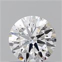 Natural Diamond 0.57 Carats, Round with Excellent Cut, D Color, SI2 Clarity and Certified by GIA