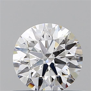 Picture of Natural Diamond 0.57 Carats, Round with Excellent Cut, D Color, SI2 Clarity and Certified by GIA