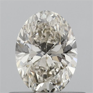Picture of Natural Diamond 0.52 Carats, Oval with  Cut, K Color, VVS2 Clarity and Certified by IGI