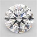 Lab Grown Diamond 3.17 Carats, Round with Ideal Cut, D Color, VVS2 Clarity and Certified by IGI