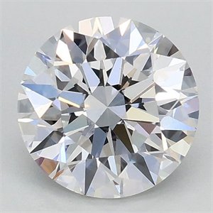 Picture of Lab Grown Diamond 1.09 Carats, Round with Excellent Cut, D Color, VS1 Clarity and Certified by IGI