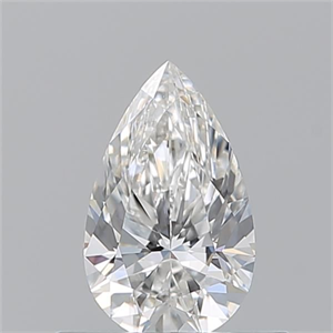 Picture of Natural Diamond 0.52 Carats, Pear with  Cut, F Color, VVS1 Clarity and Certified by GIA