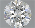 Natural Diamond 1.90 Carats, Round with Excellent Cut, I Color, SI1 Clarity and Certified by GIA