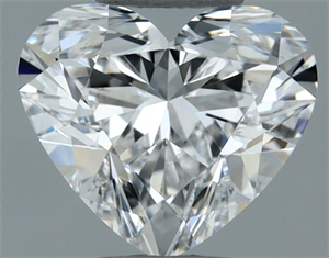 Picture of Natural Diamond 0.50 Carats, Heart with  Cut, E Color, VS2 Clarity and Certified by GIA