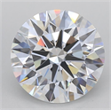 Lab Grown Diamond 3.07 Carats, Round with Excellent Cut, D Color, IF Clarity and Certified by GIA