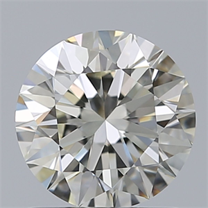 Picture of Natural Diamond 1.01 Carats, Round with Excellent Cut, K Color, VS1 Clarity and Certified by GIA