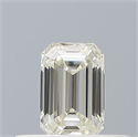 Natural Diamond 0.26 Carats, Emerald with  Cut, I Color, IF Clarity and Certified by IGI