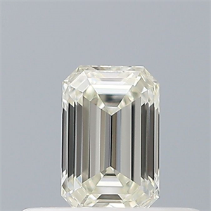 Picture of Natural Diamond 0.26 Carats, Emerald with  Cut, I Color, IF Clarity and Certified by IGI