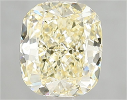 Picture of Lab Grown Diamond 2.07 Carats, CUSHION MODIFIED with  Cut, Fancy Intense Yellow Color, VVS2 Clarity and Certified by IGI