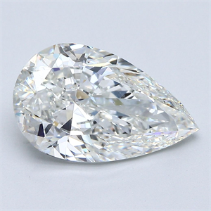 Foto Diamante Natural 3.50 quilates, De pera , Color H, claridad SI1 y certificado GIA de