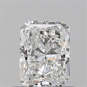 Picture of Natural Diamond 0.53 Carats, Radiant with  Cut, F Color, VS2 Clarity and Certified by GIA