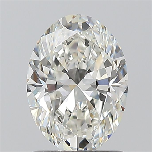 Picture of Natural Diamond 1.20 Carats, Oval with  Cut, H Color, VS1 Clarity and Certified by GIA