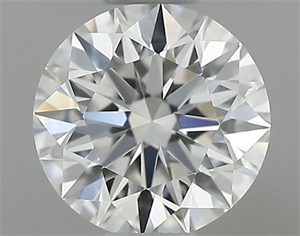 Foto Diamante Natural 0.41 quilates, Redondo , Color F, claridad VS2 y certificado GIA de