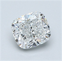 Diamante Natural 1.21 quilates, Del cojín , Color E, claridad VVS2 y certificado GIA