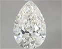 Natural Diamond 0.81 Carats, Pear with  Cut, K Color, VVS1 Clarity and Certified by IGI