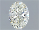 Natural Diamond 1.00 Carats, Oval with  Cut, J Color, VS2 Clarity and Certified by GIA