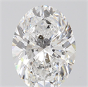Natural Diamond 1.01 Carats, Oval with  Cut, D Color, SI2 Clarity and Certified by GIA