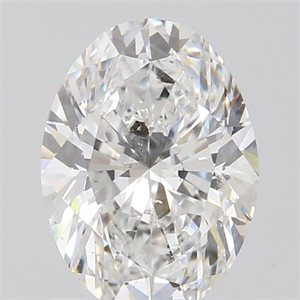 Picture of Natural Diamond 1.01 Carats, Oval with  Cut, D Color, SI2 Clarity and Certified by GIA