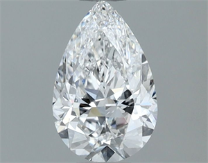 Picture of Natural Diamond 0.70 Carats, Pear with  Cut, E Color, VS2 Clarity and Certified by GIA