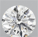 Lab Grown Diamond 1.08 Carats, Round with Ideal Cut, D Color, VVS2 Clarity and Certified by IGI