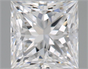 Natural Diamond 0.54 Carats, Princess with  Cut, D Color, VVS2 Clarity and Certified by GIA
