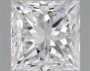 Picture of Natural Diamond 0.54 Carats, Princess with  Cut, D Color, VVS2 Clarity and Certified by GIA