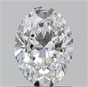 Natural Diamond 1.20 Carats, Oval with  Cut, D Color, VS1 Clarity and Certified by GIA
