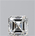 Natural Diamond 1.01 Carats, Asscher with  Cut, I Color, VVS2 Clarity and Certified by GIA