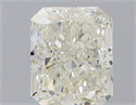 Natural Diamond 1.00 Carats, Radiant with  Cut, K Color, IF Clarity and Certified by GIA