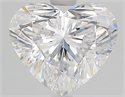 Natural Diamond 2.02 Carats, Heart with  Cut, D Color, SI2 Clarity and Certified by GIA